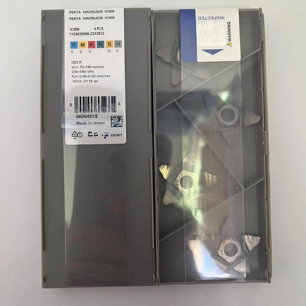 Original / PENTA 34N200J020 IC908 /Original Genuine Carbide CNC Blade 4 Pieces