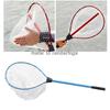 Folding Fishing Brail Landing Net Stainless Steel Triangle Frame Large Dense Landing Dip Foldable Fishing Accessories