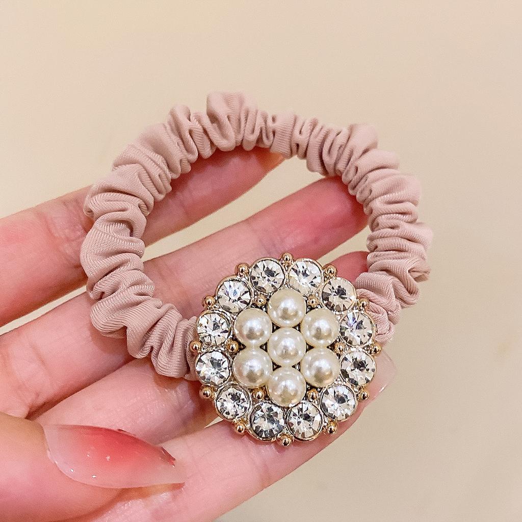 1 Piece New Cute Imitation Pearl Girls Elastic Hair Bands Woman Hair Accessories