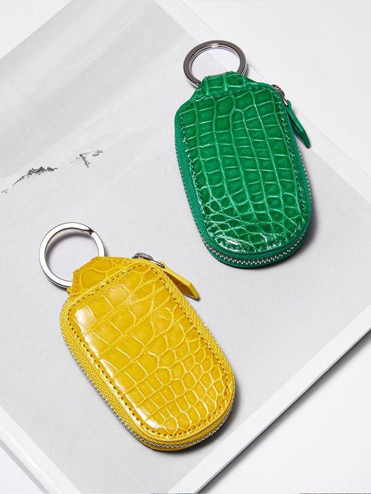 KRIS TALLEN Crocodile Leather Car Key Case (KEYCASE)_41 Colors