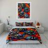 Monster Truck Themed Bedding Set Perfect For Bedrooms Decor. Exquisite Three-Piece Bedding Set Gift For Kids And Adults