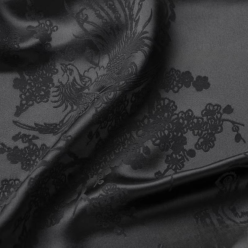 100x150cm Acetate Satin Jacquard Fabric Dress Shirt Silky Glossy for Apparel Sewing Craft Home Decoration Pillow Cushion