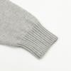 AMI White Heart-shaped Jacquard Alpaca Wool Blended Loose Sweater Polo Collar Men Pullover Sweater