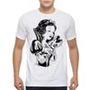 Tattooed Snow White with Duck T-Shirt, Men's and Women's Sizes (DIS-956111)