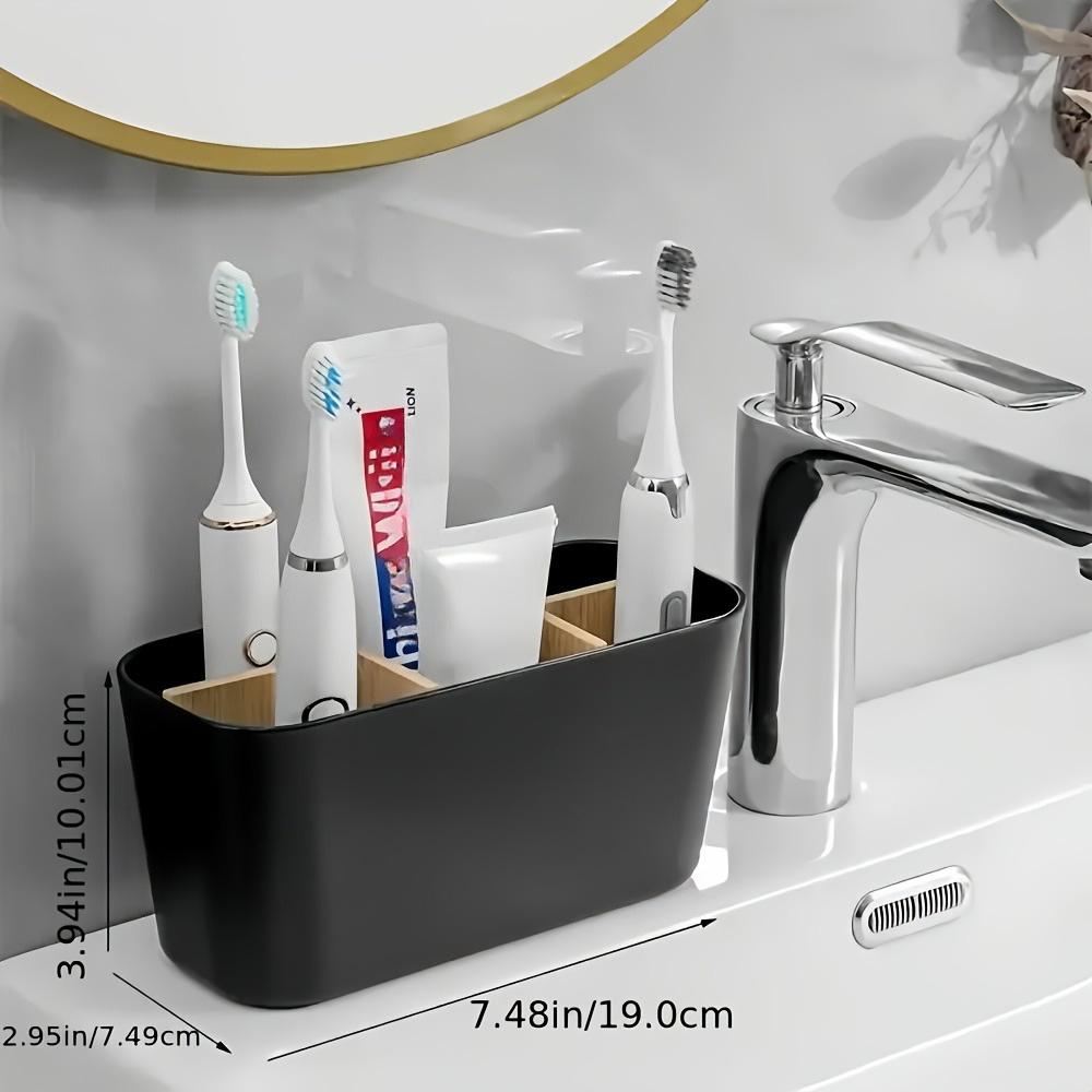 Bamboo Electric Toothbrush Holder Razor Makeup Brush Storage Box Toothpaste Toothbrush Stand Bathroom Accessories
