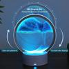Dreamy Quicksand Painting RGB Art Table Lamp,3D Dynamic Deep Sea Sandscape,Round Glass,Dimmable Night Light,Office,Living Room