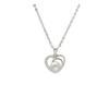 S925 Sterling Silver Heart Pearl Pendant Necklace - Minimalist Clavicle Chain for Women