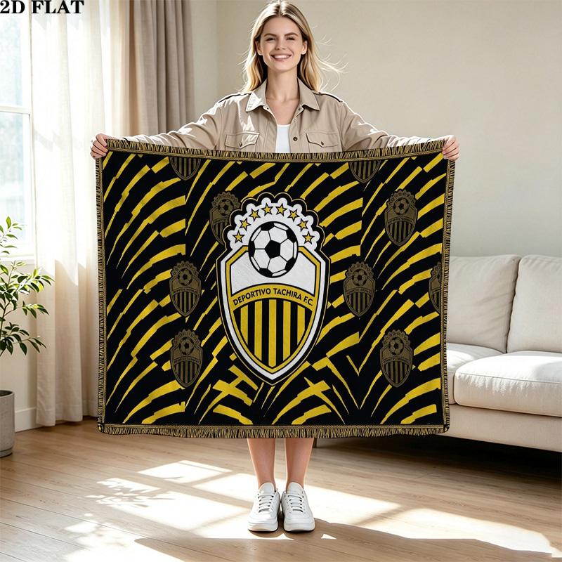 Deportivo Chicara FC Print Flannel Blanket High Quality Warm Comfortable Cover for All Seasons Perfect for Gifts Home Decor