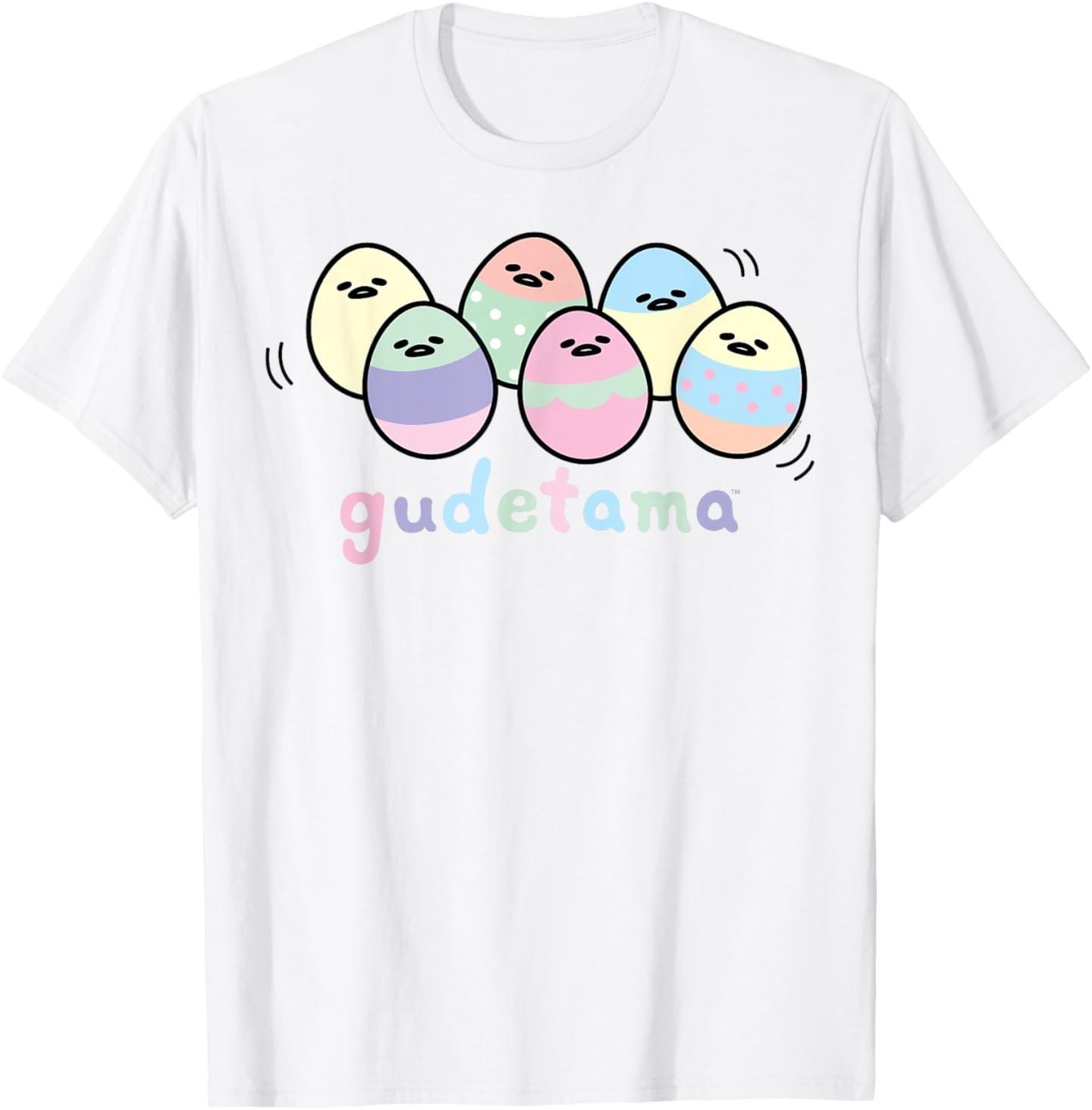 

Gudetama Decorated Easter Egg Tee Shirt T-Shirt Mens Womens Tees Top L