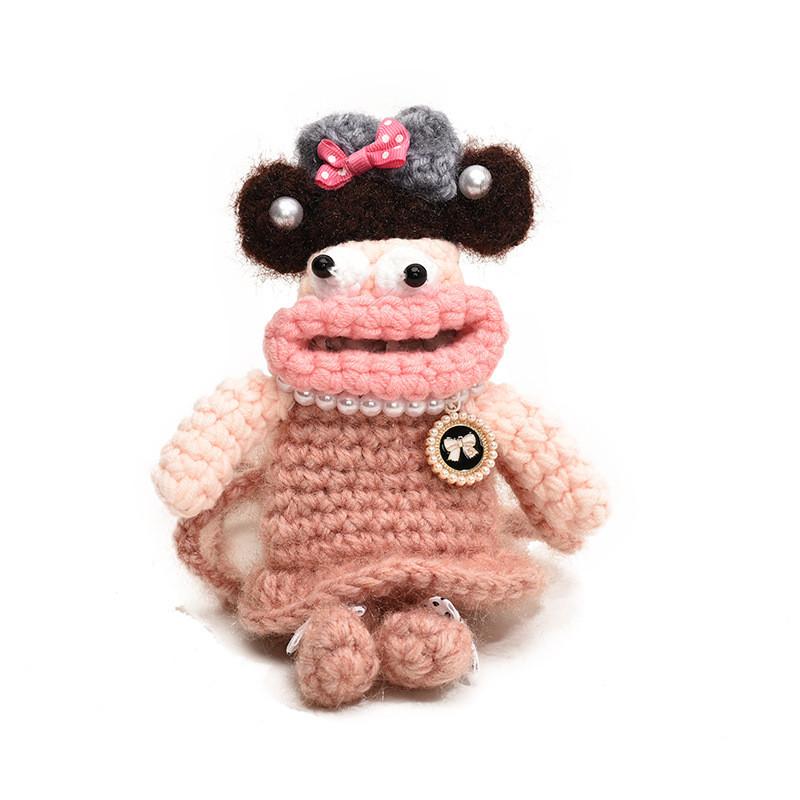 

Crochet Kids Fashionable Shoulder Bag With Adorable Cartoon Design Perfect For All Occasions розовый