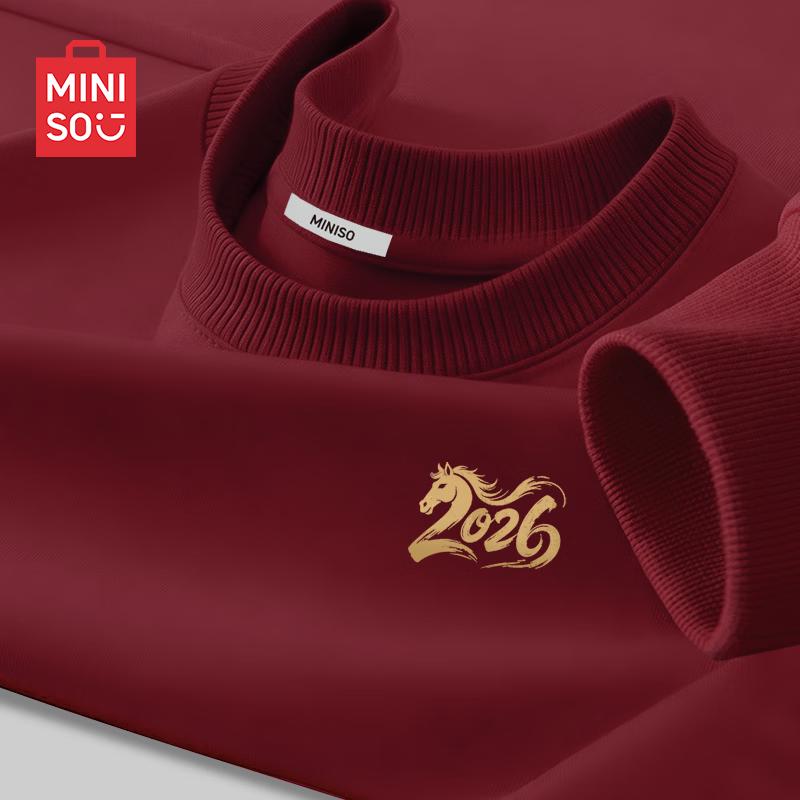 MINISO Men s Festive Crewneck Sweatshirt L