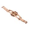 Butterfly Buckle Rose Gold Alloy Ceramic Tungsten Steel 5 X 15 Watch Deployment Clasp for