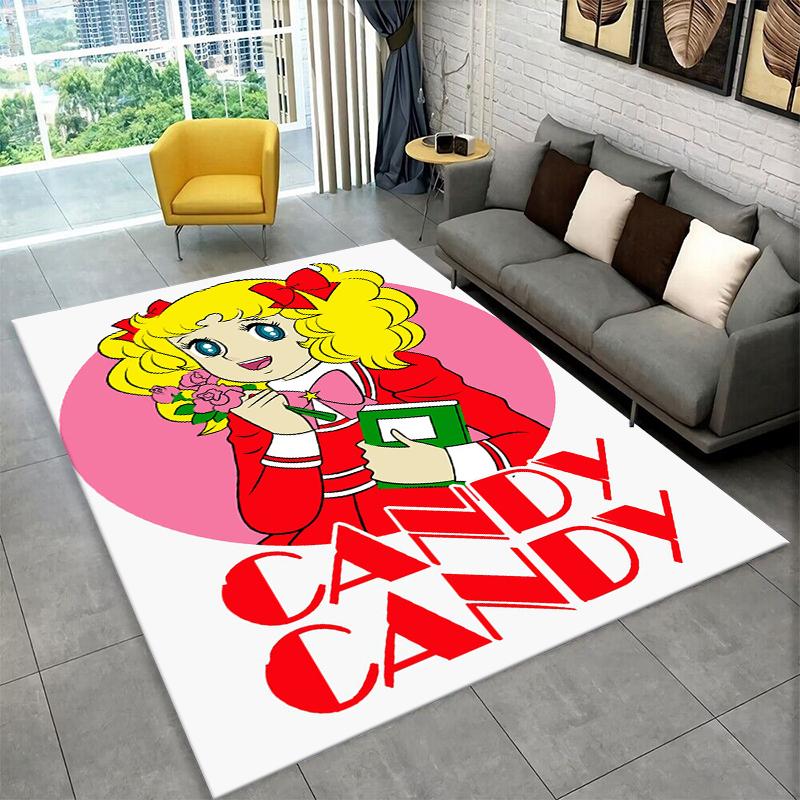 

Cute Candy Candy Girl Cartoon Carpet Rug for Playroom Bedroom Living Room Sofa Home Decor,kid Game Area Rug Non-slip Floor Mat 40x60cm
