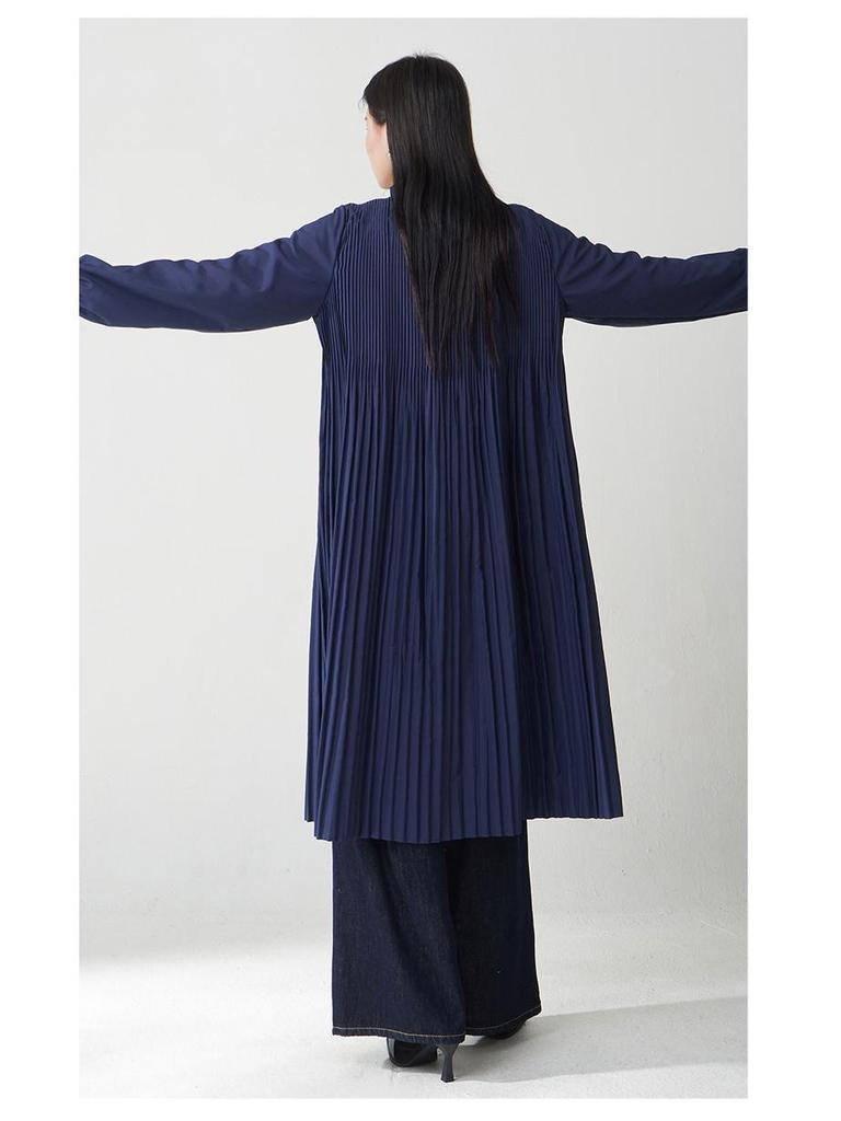 Women's Mid-Length British Style Loose Trench Coat - Plus Size Versatile Design