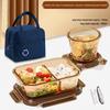 Qiwei Glass Microwave Bento Box with Compartments