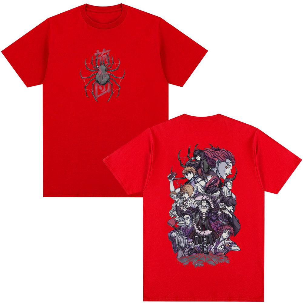 Anime Hunter X Hunter T Shirt Spider Phantom Troupe Unisexga Short Sleeve Tshirt Unisex Women Cotton Casual Loose Tshirts Streetwear S