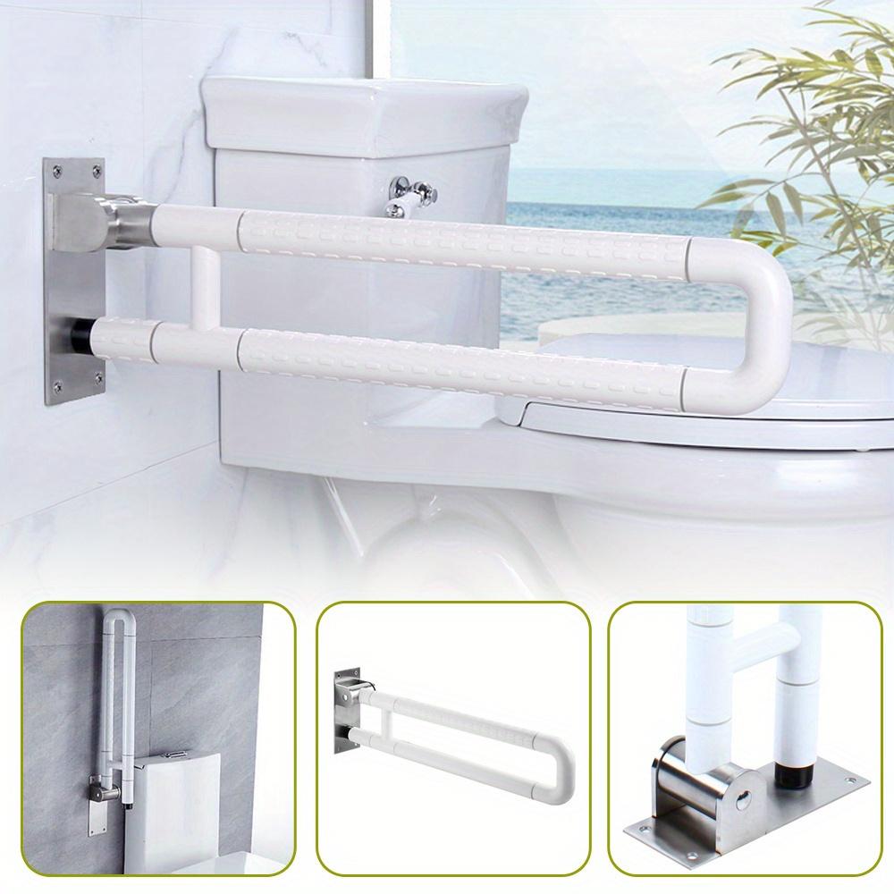 Foldable toilet handle, accessible toilet armrest, wall armrest, bathroom bracket, auxiliary toilet fixed handle safety frame