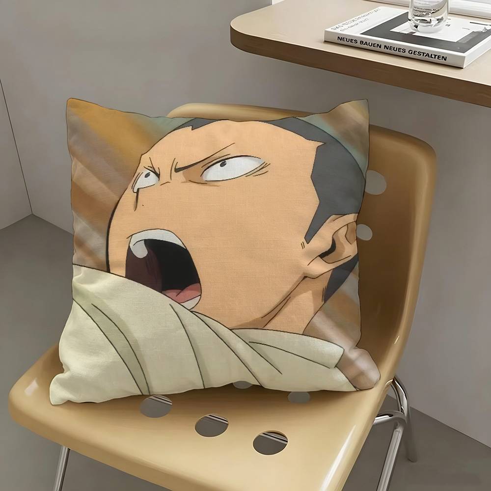 1pc Anime Tanaka Ryunosuke Pillow Case Fashion Square Pillowcase Bedroom Sofa Room Ins Decoration Leisure