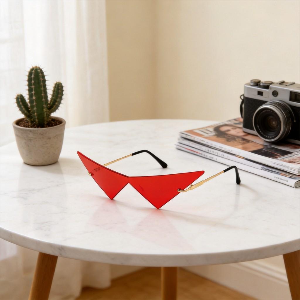 New Large Triangle Sunglasses For Men Women With Uv400 Protection Fashion Streetwear Outdoor Sport