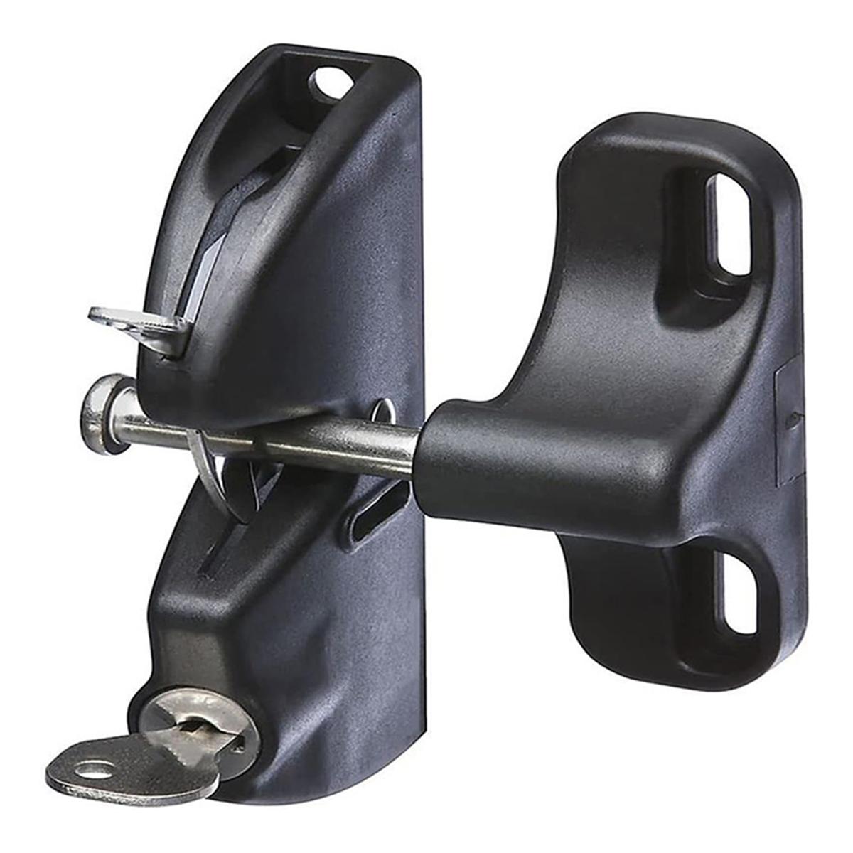 

New Double-Sided Automatic Locking Gate Latch,Key Lockable Fence Lock for Child & Pet Secure, Lock for Wood Metal Gates China Mainland