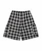 NICEGHOSTCLUB Check Parachute Cargo Shorts_Black(Ng2Esupa60A)