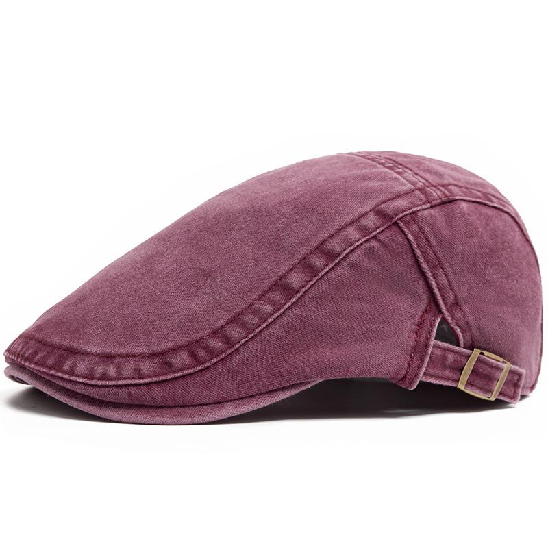 Ny vintage bomullsbasker Herre Kvinner Mote Flat Visir Cap Uformell Høst Berets Retro Newsboy Hat Sommer Unisex Justerbar