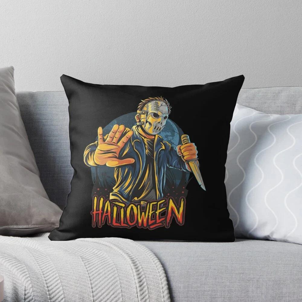 Decorative Home Pillow Case Cushion Covers Black X Modern Living Room Sofa Bed Halloween Fear