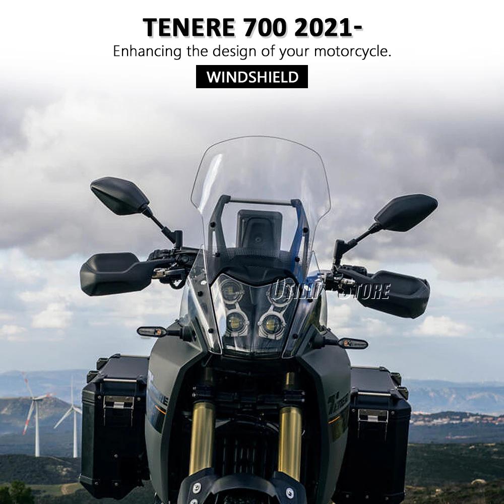 For Yamaha Tenere 700 Tenere700 TENERE tenere 700 2021 2022 2023 2024 Motorcycle Black/Smoky/Transparent Windshield Windscreen