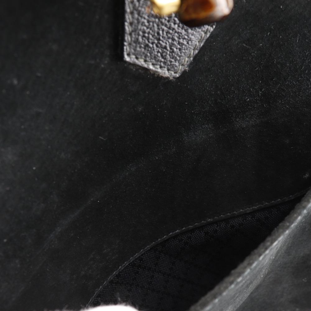 Gucci Bang Boot Tote Bag Old Gucci Black Suede Women Used