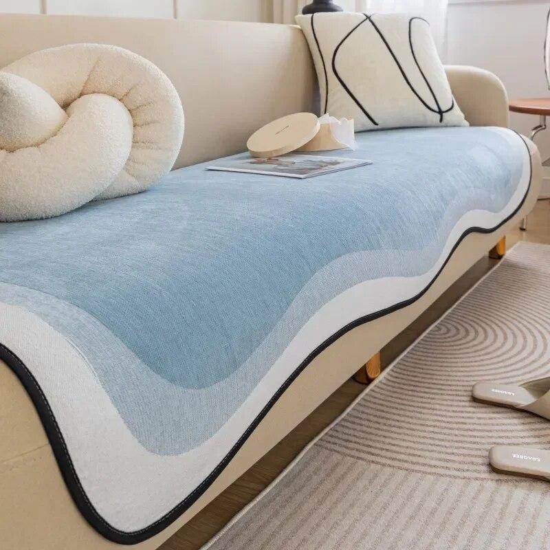 Irregular Shape Sofa Cushion Chenille Four Seasons Universal Sofa Towel Non-Slip European Couch Cover for Living Room Decor