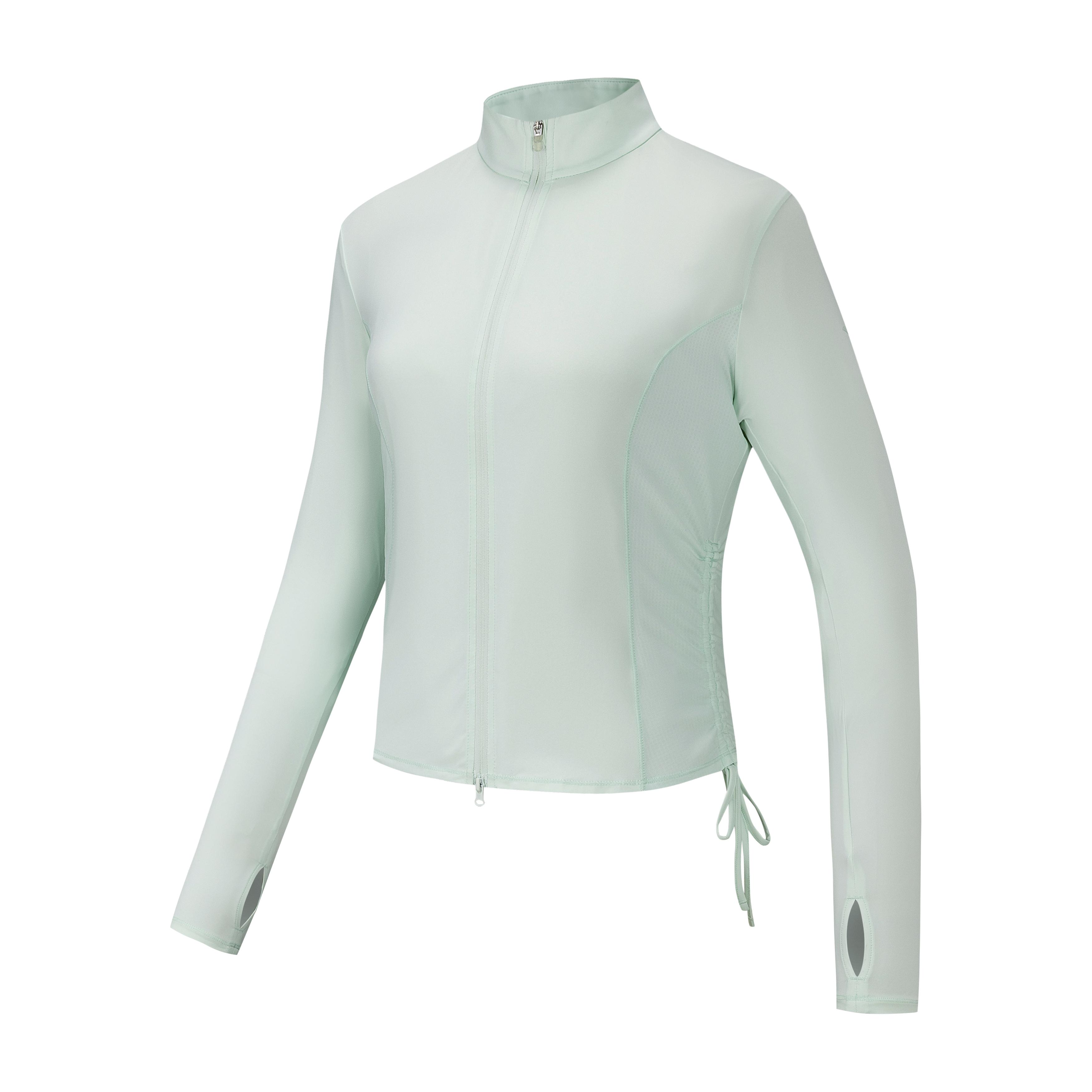 Anta Slim Fit Princess Line Jacket Summer Ice Skin Sun Protection Women jackets Light-Cloud-Green 162627710-3 S