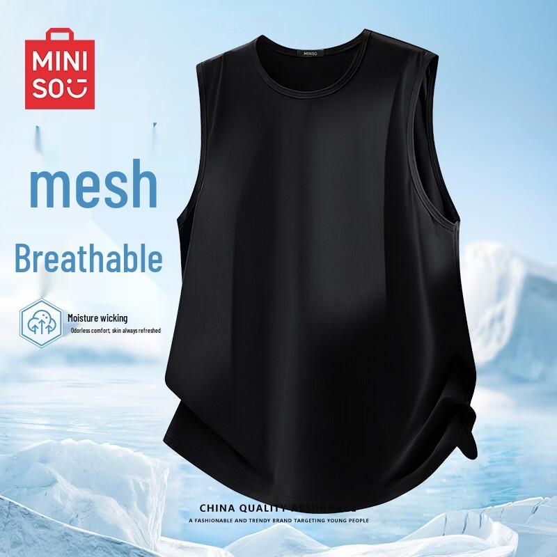 MINISO Men s Cool-Feel Quick-Dry Sleeveless Sports Vest 3XL