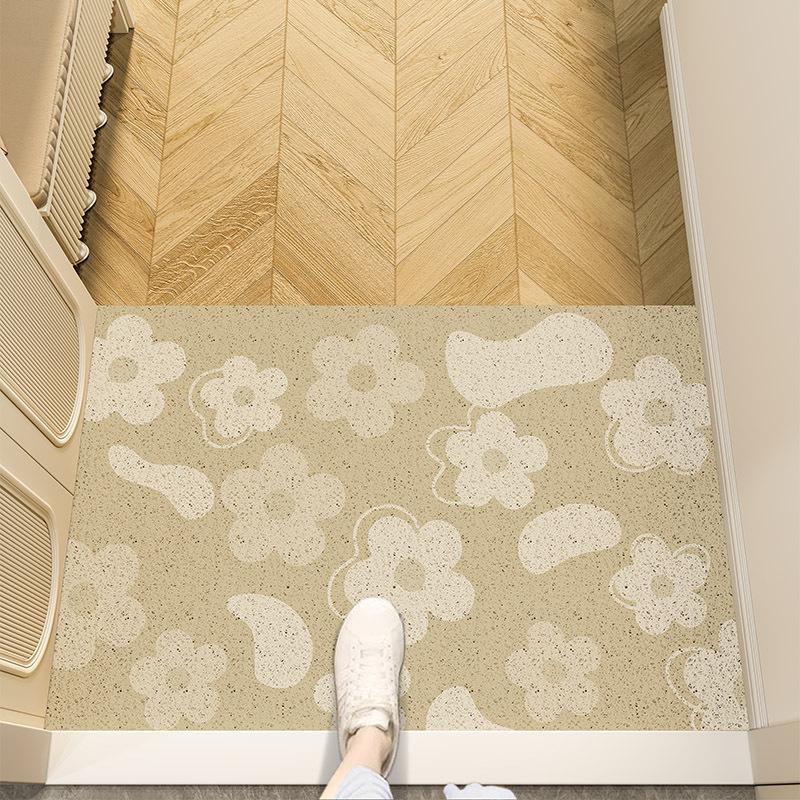 Entry Door Floor Mat Wire Ring Dirt-resistant Anti-slip Mat Porch Door Entrance Can Be Cut Foot Mat Shoe Change Area Dust Removal Entrance Door Mat