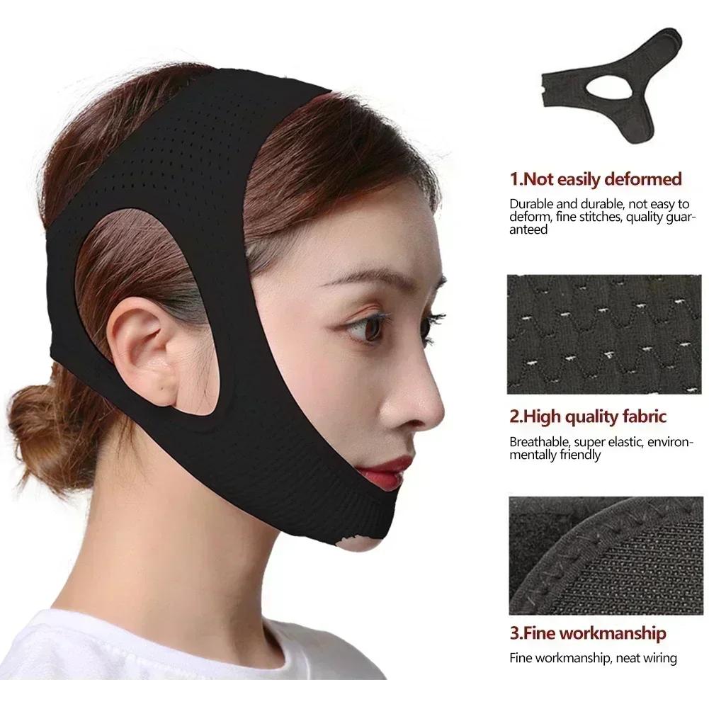 Anti Snoring Sleeping Chin Strap Best Stop Snoring Device Adjustable Snore Reduction Belt Sleep Aids Chin Strips Belt for Unisex