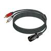 3Pin Male To 2RCA Male Splitter 3Pin To 2RCA Stereo Patching Sound Cable Interconnect Duplicator Cable Adapter