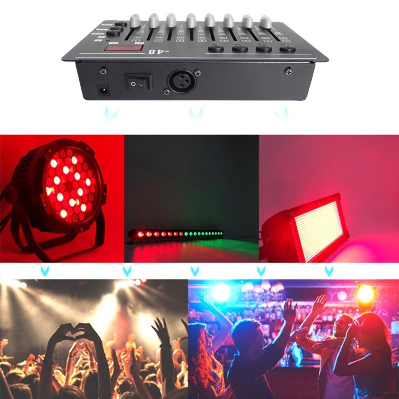 DMX512 Control Stage Light Controller 3PIN 2W Power Featuring Intuitived Interfaces And 4/8CH Channel Support