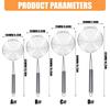 Long Handle Skimmer Spoon Stainless Steels Spiders Wire Strainer Ladle with Hook for Boiling Noodles and Hot Pot Serving in Kitchen Use