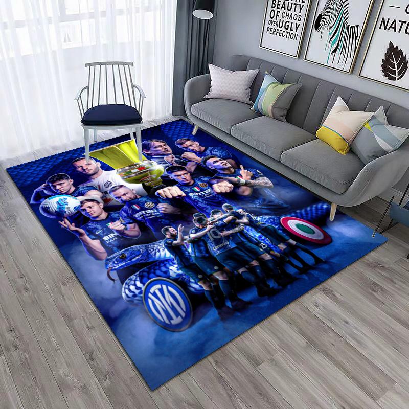 Famous F.C. Internazionale Milano football player Lautaro Martínez carpet is suitable for living room and bedroom office decorative carpet L2
