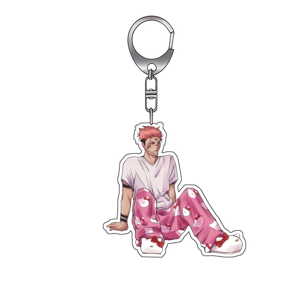Acrylic Keychain for Jjk Satoru Gojo Ryomen Sukuna Amane Backpack Pendant Anime Decoration Collection Exquisite Gift Toy