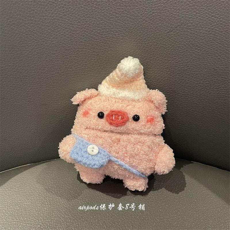 

Плюшевая Милая Шапка Свинья Подходит для Apple AirPods Pro1 Поколение 2 Поколение 3 Поколение 4 Поколение Чехол для Наушников Защитный Чехол Apple AirPods Pro Hat pig ear shell