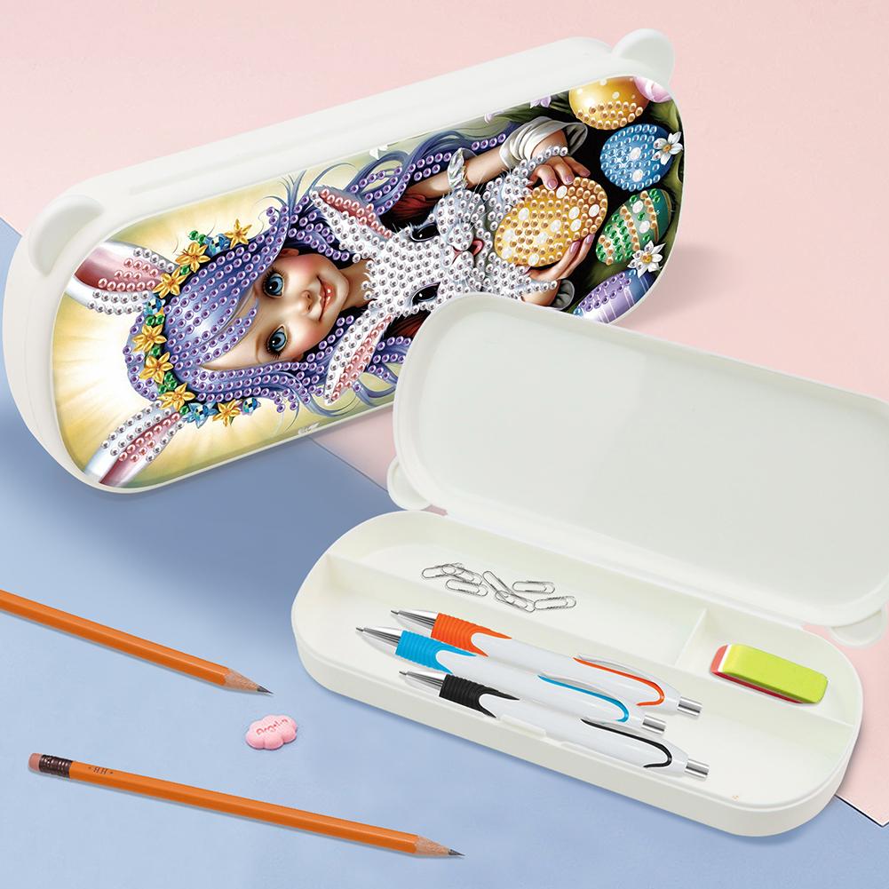 Diamond Painting Storage Box Easter Wooden Jewelry Case Diamond Art Organizer Box Diamond Painting Container Box for Home Decor