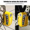 Bloqueo de Disco de Freno con Alarma Impermeable para Moto Bicicleta Scooter Dispositivo Antirrobo de Alta Seguridad