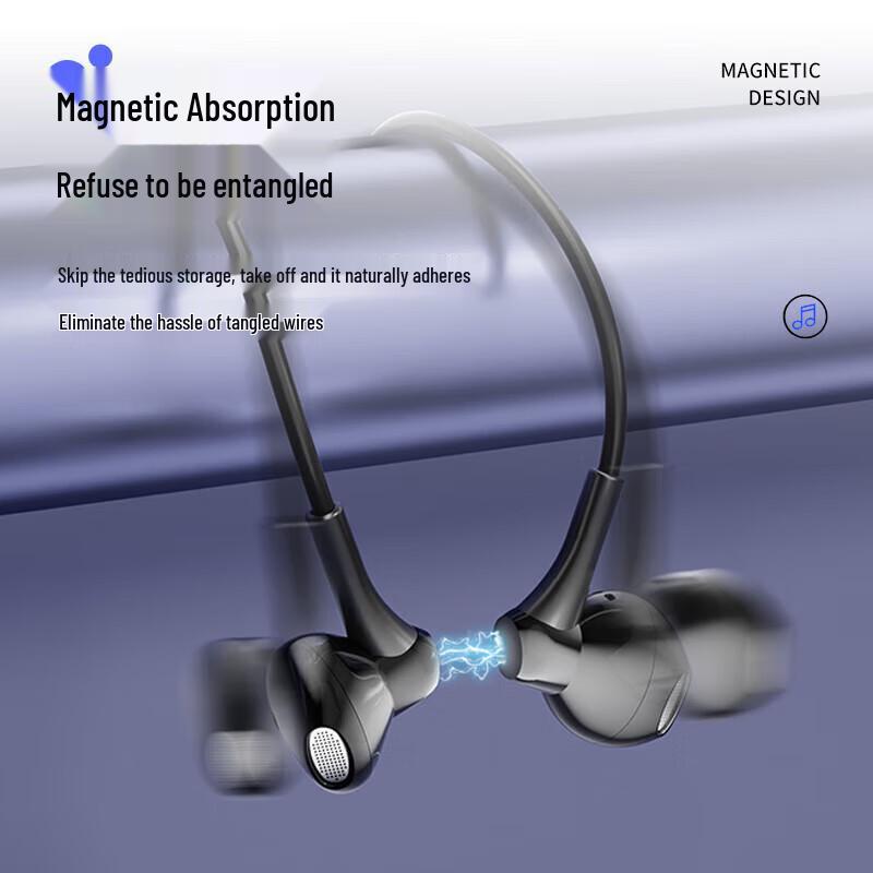 OKSJ A12 Wireless Neckband Bluetooth Earbuds with ENC Noise Cancellation