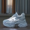 Platform dad shoes women's spring 2026 new versatile breathable net shoes increase in height in summer