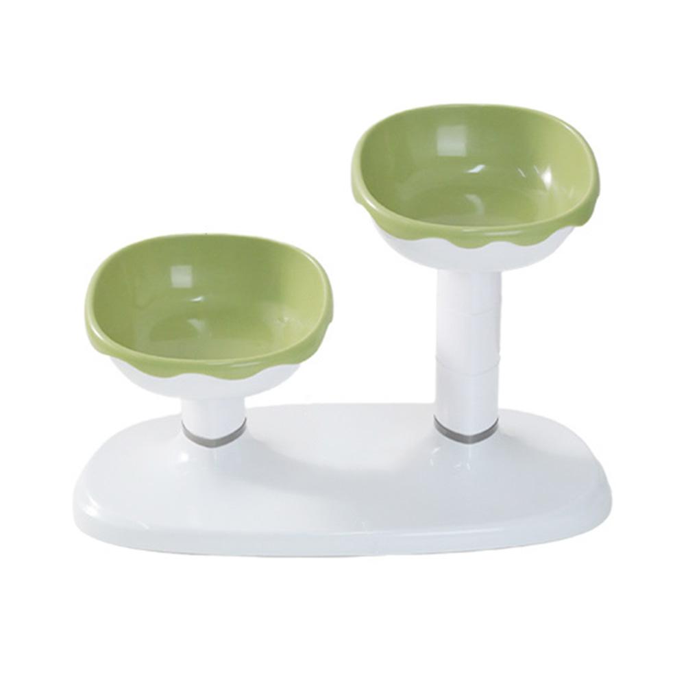 

Миска для корма для кошек, миска для корма для кошек с регулируемой высотой, приподнятая миска для корма для кошек, набор мисок для воды и еды для домашних животных с противоскользящей накладкой трава зеленый