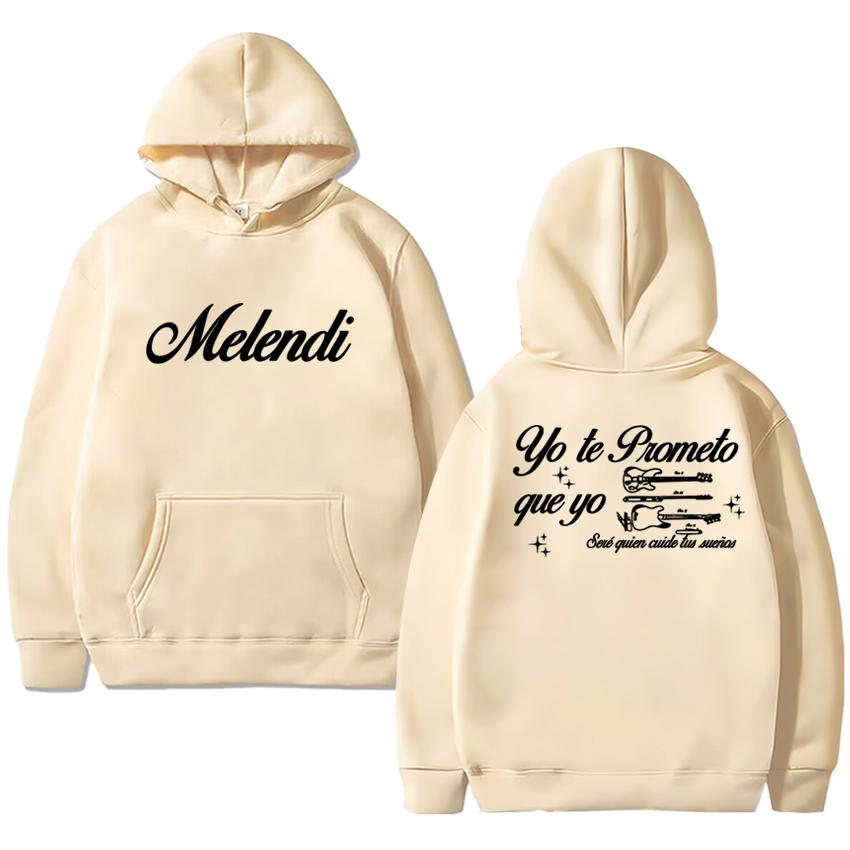Hot Rapper Melendi Album Tour 2025 Double Sided Printed Streetwear New Men Women Vintage Hip Hop Hoodie Unisex Fleece Pullovers