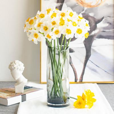 6 Stück/Bund Künstliche Narzissenblume Realistische Falsche Seidenblume Heim Büro Hochzeitsfeier Innen Außen Kunstblumen Pflanzen Dekoration