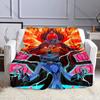 1PC TV Time Man Cartoon Print Blanket Warm Soft and Comfortable Home Travel Blanket Sofa Bedding Camping RV Blanket