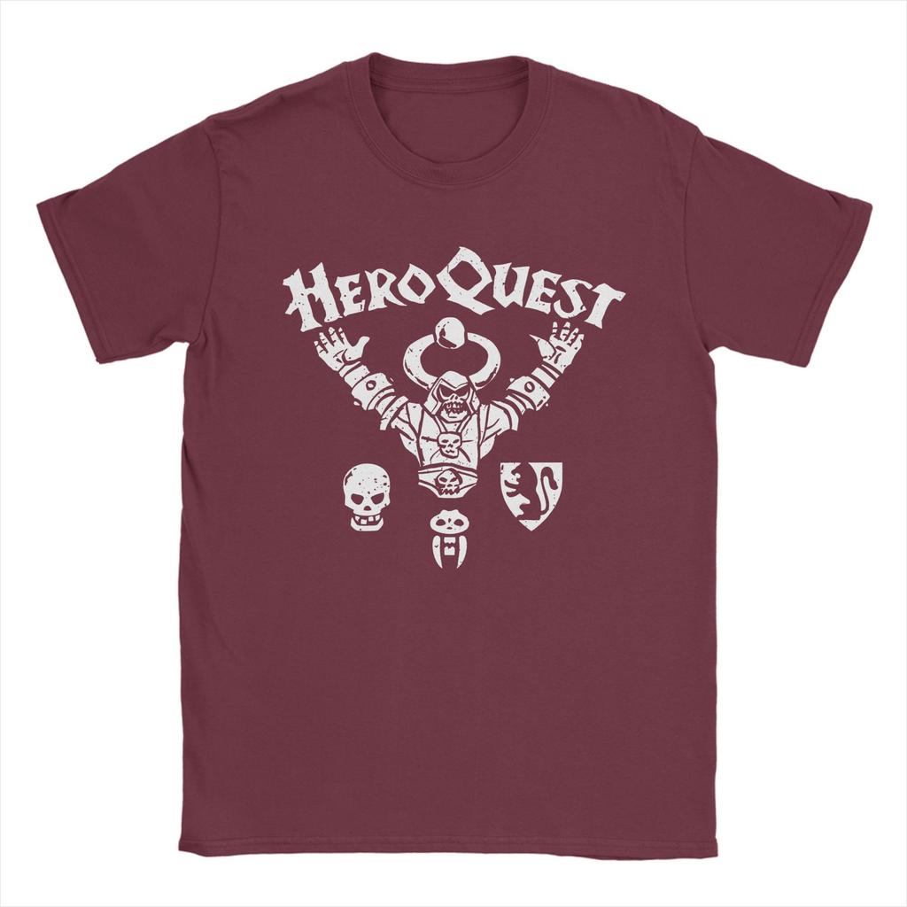 Heroquest Roleplay Game 90s RPG Men T Shirts Cartoon Cool Tees Short Sleeve Crewneck T-Shirt Pure Cotton Printed Tops