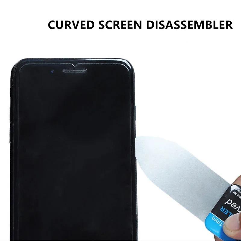 1-5 Pièces 0.1mm Tablette Téléphone Mobile Écran LCD Courbé Spudger Outil d'Ouverture Levier Carte Ultra Mince Flexible Démontage MétalAcier